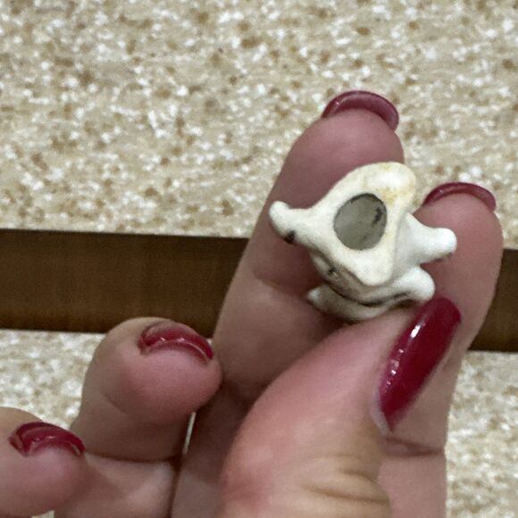 Vintage Miniature Cat kitten Figurine 1" Dollhouse Bone China Porcelain Figure - Picture 5 of 6